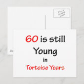 60 schildpad jaren briefkaart (Voorkant / Achterkant)