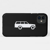 60-serie Toyota Land Cruiser Phone Case - Black (Achterkant (horizontaal))