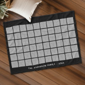 60 Square Photo Collage met eenvoudige tekst Fleece Deken