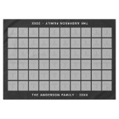 60 Square Photo Collage met eenvoudige tekst - zwa Tafelkleed (Voorkant (Horizontaal))