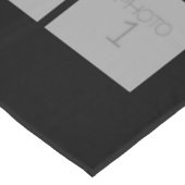 60 Square Photo Collage met eenvoudige tekst - zwa Tafelkleed (Gekanteld)