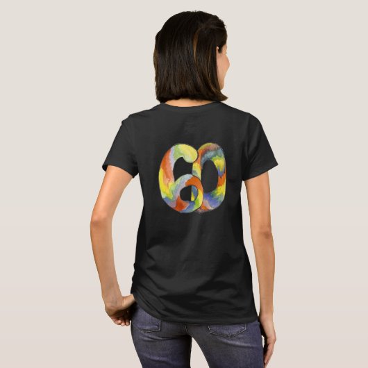 60 T-shirt voor het programma (Achterkant volledig)