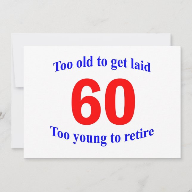 60 Te oud om ... (Voorkant)
