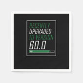 60 th Birthday Celebration Gift Recently Upgraded Servet (Voorkant)