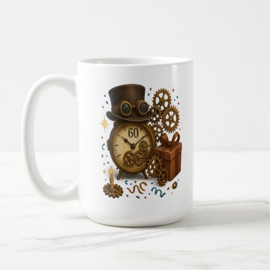 60 & Tijdloos – Steampunk Celebration Koffiemok (Links)
