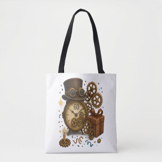 60 & Tijdloos – Steampunk Celebration Tote Bag (Voorkant)