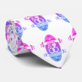 60 traditionele diamanten 60e trouwdag stropdas (Opgerold)