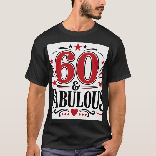 60 & Verbluffend T-shirt (Voorkant)