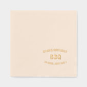 60 Verjaardag BBQ Folie Servetten (Voorkant)