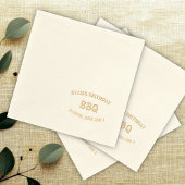 60 Verjaardag BBQ Folie Servetten