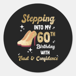 60 Viering 60 jaar 60 jaar Ronde Sticker