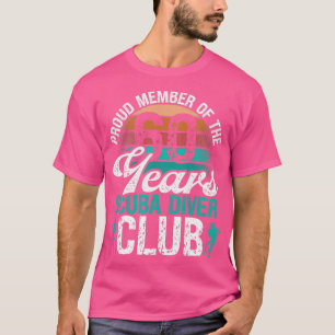 60 vogelscuba duikende scuba 60 jaar oud t-shirt