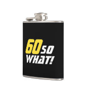 60 Wat een Inspirerend 60ste verjaardag Heupfles (Links)