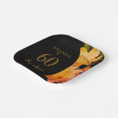 60 wat Gele Rose Funny 60th Birthday Party Papieren Bordje (Gebogen)