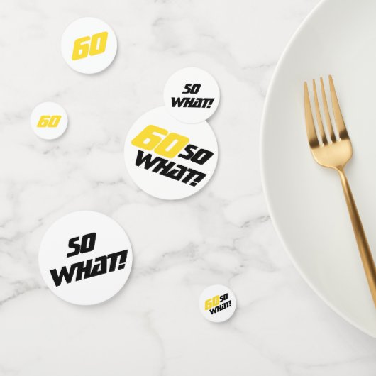 60 Wat grappig Inspirerend 60e verjaardag Confetti (Groep)