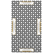 60 "x104" Trade Show Tafelkleed Goud Zwart (Voorkant)