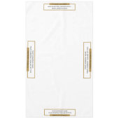 60 "x104" Trade Show Tafelkleed Goud Zwart (Voorkant)