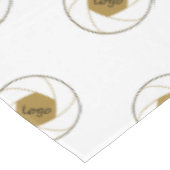 60 "X104" Trade Show tafelkleed Logo Gold White (Gekanteld)