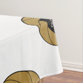 60 "X104" Trade Show tafelkleed Logo Gold White (Voorbeeld)