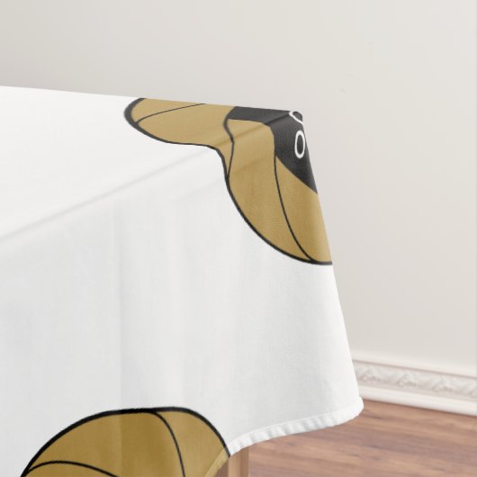 60 "X104" Trade Show tafelkleed Logo Gold White (Voorbeeld)