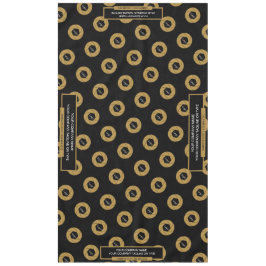 60 "x104" Trade Show Tafelkleed Logo Gold Zwart