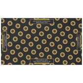 60 "x104" Trade Show Tafelkleed Logo Gold Zwart (Voorkant (Horizontaal))