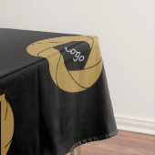 60 "x104" Trade Show Tafelkleed Logo Gold Zwart (Voorbeeld)