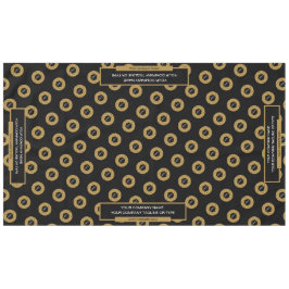 60 "x104" Trade Show Tafelkleed Logo Gold Zwart