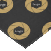 60 "x104" Trade Show Tafelkleed Logo Gold Zwart (Gekanteld)