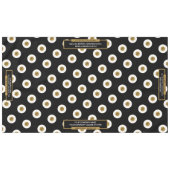 60 "X104" Trade Show Tafelkleed Logo Goud en Zwart (Voorkant (Horizontaal))