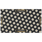 60 "X104" Trade Show Tafelkleed Logo Goud en Zwart (Voorkant (Horizontaal))