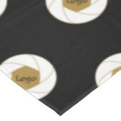 60 "X104" Trade Show Tafelkleed Logo Goud en Zwart (Gekanteld)