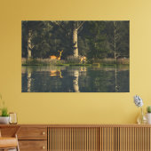 60"x40" Canvas Kunst met "Geschrokken" afbeelding (Insitu (Woonkamer))