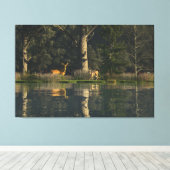60"x40" Canvas Kunst met "Geschrokken" afbeelding (Insitu (Houten vloer))