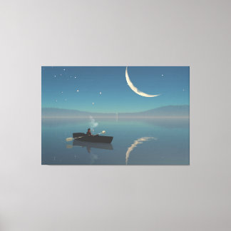 60"x40" Canvas Kunst met "Vreedzaam" beeld
