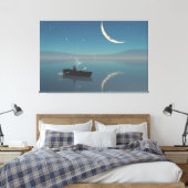 60"x40" Canvas Kunst met "Vreedzaam" beeld (Insitu (Slaapkamer))