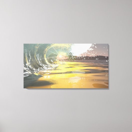 60 "x40" Canvas kunst w' "Breaker bij dageraad" af (Voorkant)