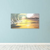 60 "x40" Canvas kunst w' "Breaker bij dageraad" af (Insitu (Houten vloer))