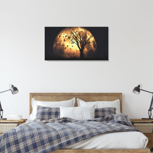 60 "x40" Canvas kunst w' "Harvest Moon" afbeelding (Insitu (Slaapkamer))