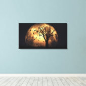 60 "x40" Canvas kunst w' "Harvest Moon" afbeelding (Insitu (Houten vloer))
