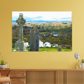 60 x40 Canvas Print Graveyard Old Kilcullen (Insitu (Woonkamer))