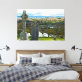60 x40 Canvasprint Kunstwerk Graveyard Old Kilcull Canvas Afdruk (Insitu (Slaapkamer))