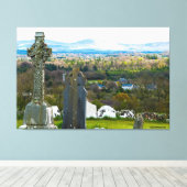 60 x40 Canvasprint Kunstwerk Graveyard Old Kilcull Canvas Afdruk (Insitu (Houten vloer))