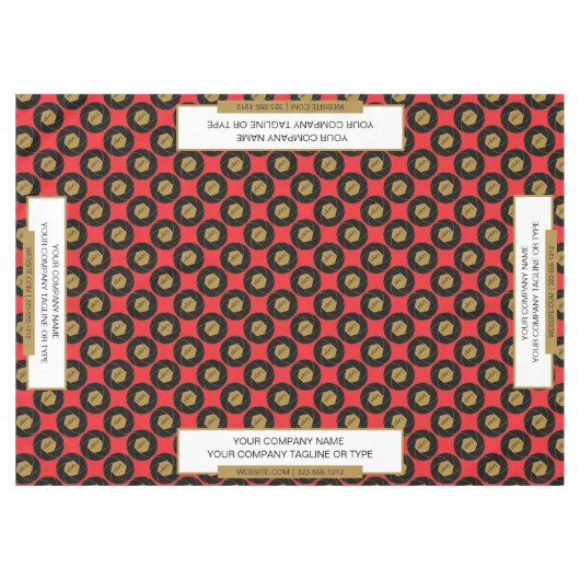 60"x84" Beurzentafelkleed Goud Wit Tafelkleed (Voorkant (Horizontaal))