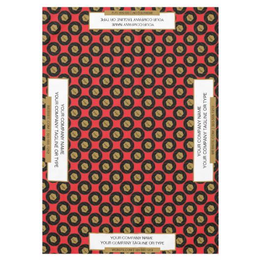 60"x84" Beurztafelkleed Goud Wit Tafelkleed (Voorkant)