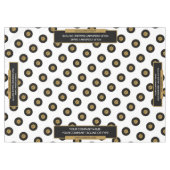 60 "X84" Trade Show tafelkleed Logo Gold White (Voorkant (Horizontaal))