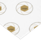 60 "X84" Trade Show tafelkleed Logo Gold White (Gekanteld)