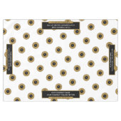 60 "X84" Trade Show tafelkleed Logo Gold White (Voorkant (Horizontaal))