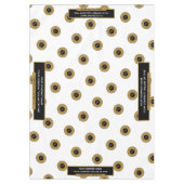 60 "X84" Trade Show tafelkleed Logo Gold White (Voorkant)