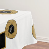 60 "X84" Trade Show tafelkleed Logo Gold White (Voorbeeld)